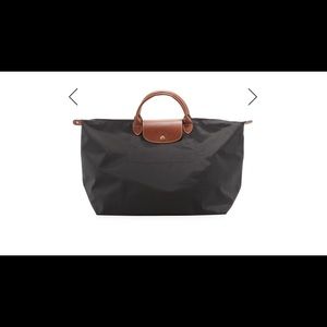 Longchamp Le Pliage Black Travel Tote